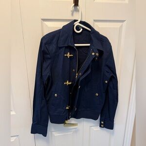 Ralph Lauren Navy Jacket with Gold Accents